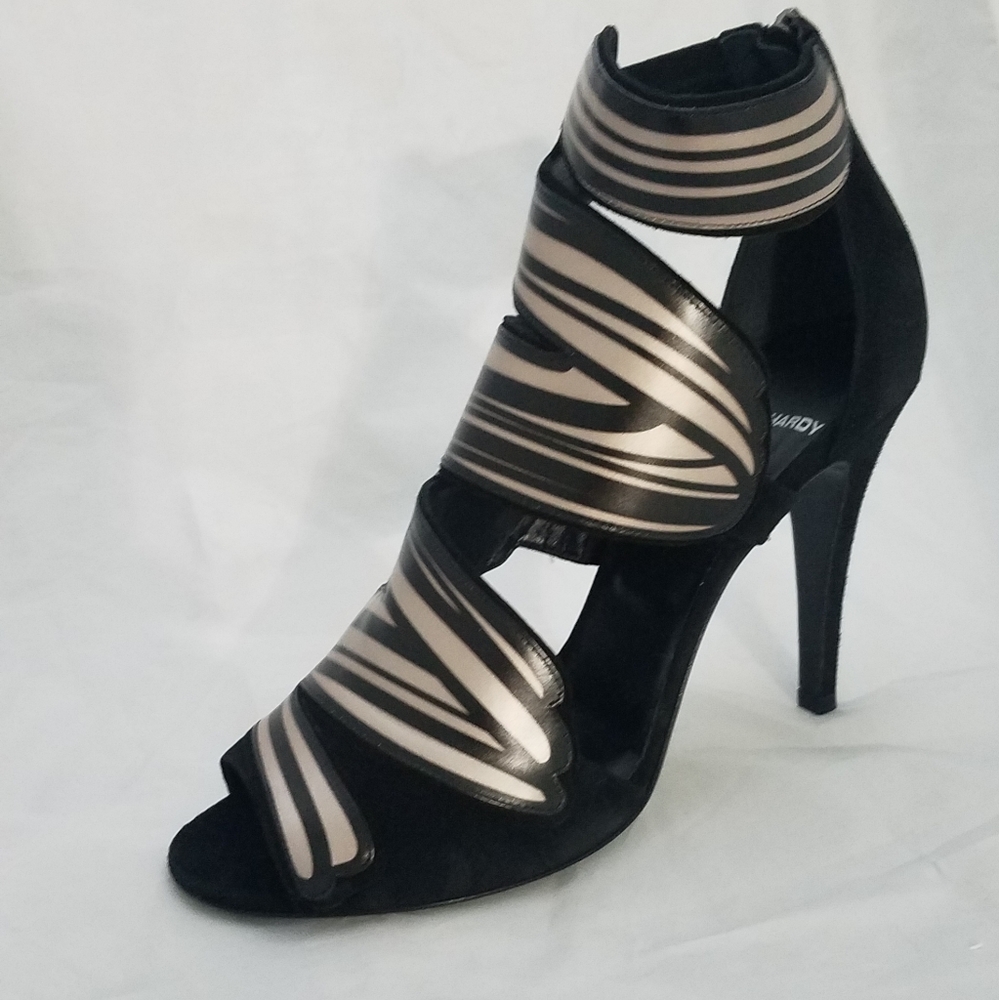 Pierre hardy splash heel 39.5 black pink suede